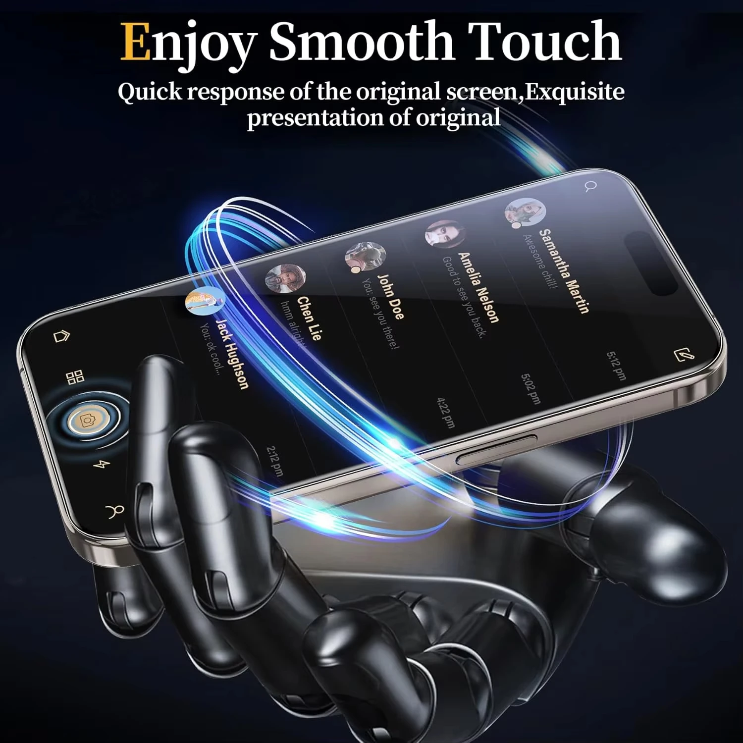 Premium 5-Pack Full Coverage Tempered Glass Screen Protectors