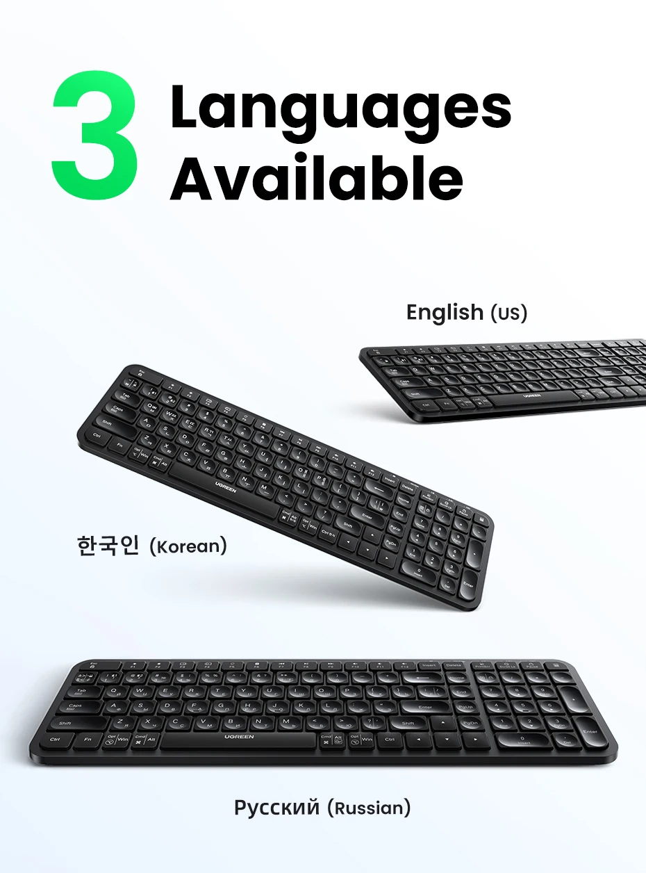 Keycaps para Laptop, MacBook, iPad, PC, Tablet, 2.4GHz