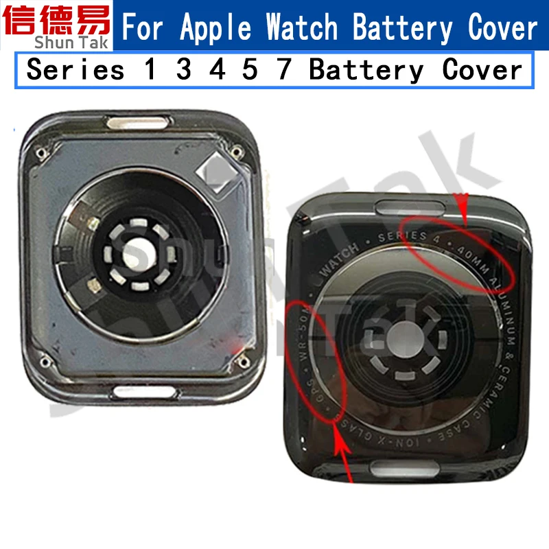 Originale Per Apple Watch Series 7 41Mm 45Mm Gps Lte Series 1 3 4 5 Custodia Per Orologio Batteria Coperchio Posteriore Sostituzione Custodia Posterio