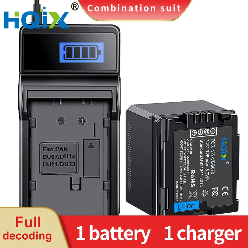 Batteria agli ioni di litio ad alte prestazioni per fotocamera Panasonic HDC DX1 DX3 DX1EG-S SD3 SD5 SD7 SD9 SD10 SD20 SD100 SD200 SD300 SD600 SD707 HS9 HS20 HS100 HS200