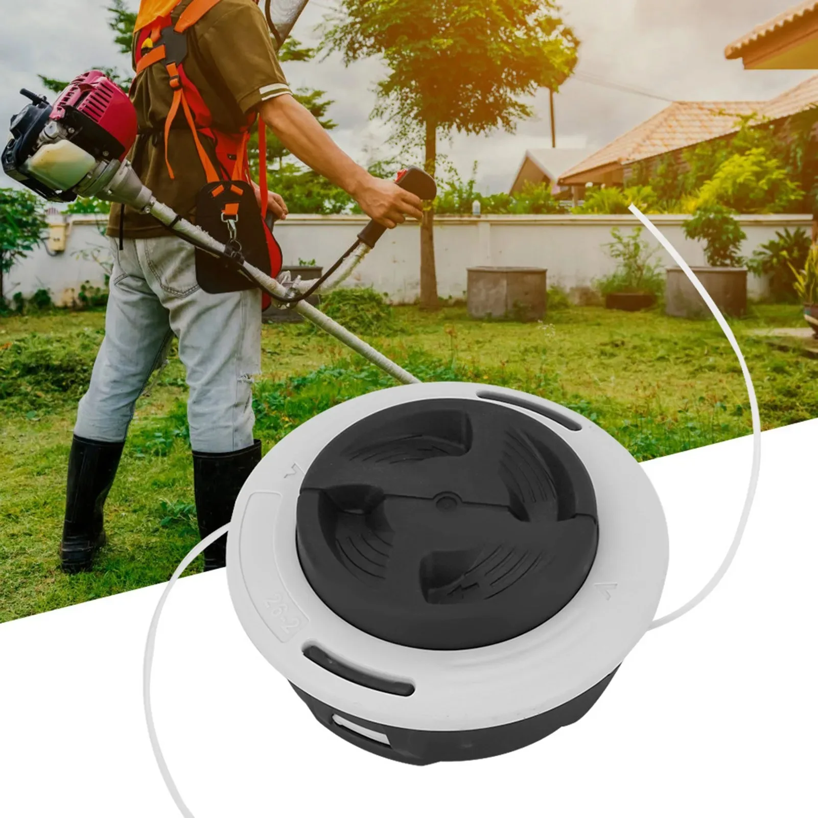 AutoCut Trimmer Head C26-2 M10x1 for Stihl FS55 FS85 FS90 FS110 FS120 FS130 FS240 FS250 Grass Cutter Replacement Accessories