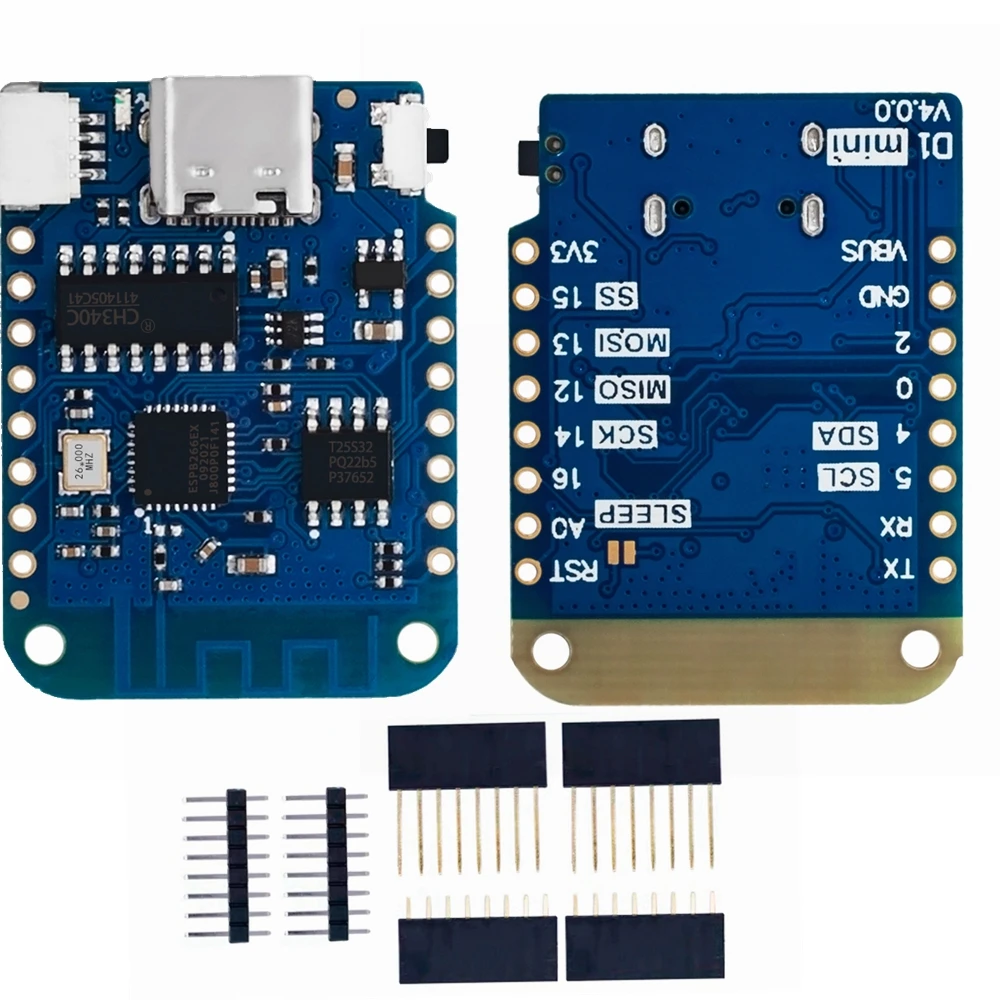 WEMOS D1 Mini V4.0.0 TYPE-C USB WIFI Internet of Things Board based ...