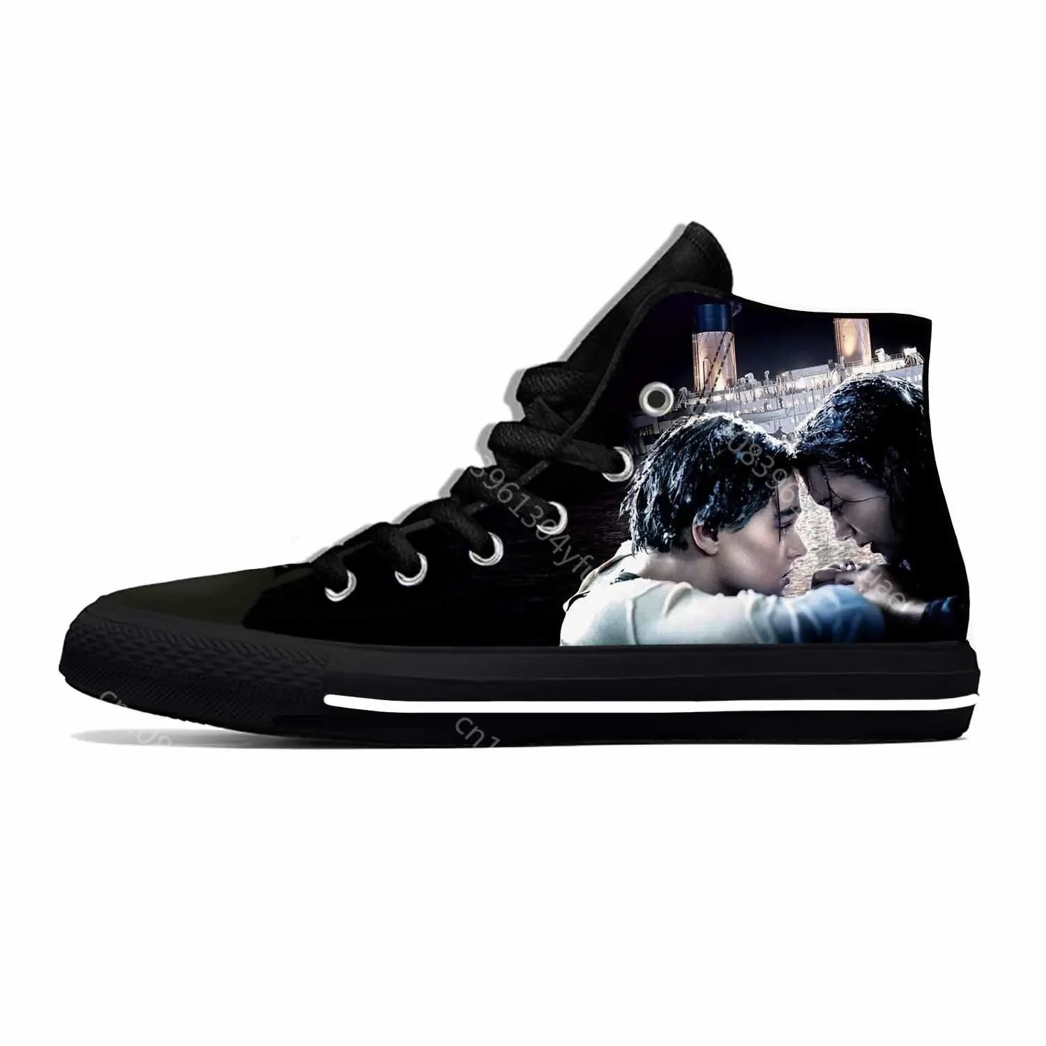 Summer Movie Titanic Leonardo Dicaprio Kate Winslet Casual Shoes High Top Lightweight Board Shoes Breathable Men Women Sneakers