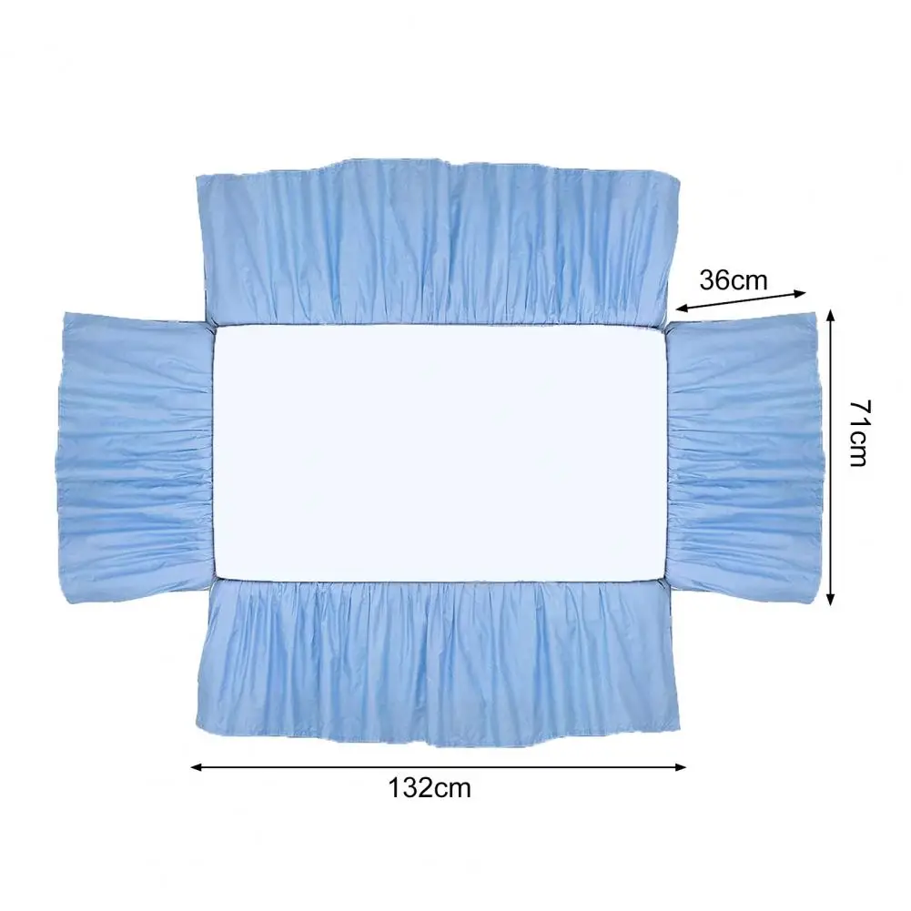 Bed Dust Cover Easy Installation Baby Crib Bed Skirt Soft Elastic Toddler Crib Bedding Skirt for Bedroom bed skirt
