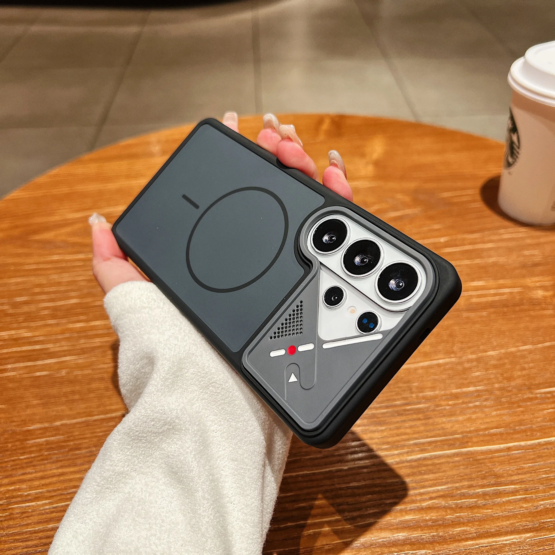 Magnetic Shockproof Silicone Case with Camera Protector and Mag-safe Charging