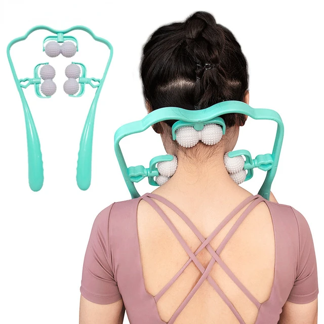 Plastic Neck Massager Relieve Pressure Point Therapy Neck Hand Pressure  Deep Massage Roller For Neck Shoulder Dual Trigger Point - AliExpress