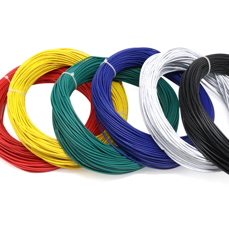 5/10M UL1007 PVC Verzinnt Kupfer Draht Kabel 30/28/26/24/22/20/18