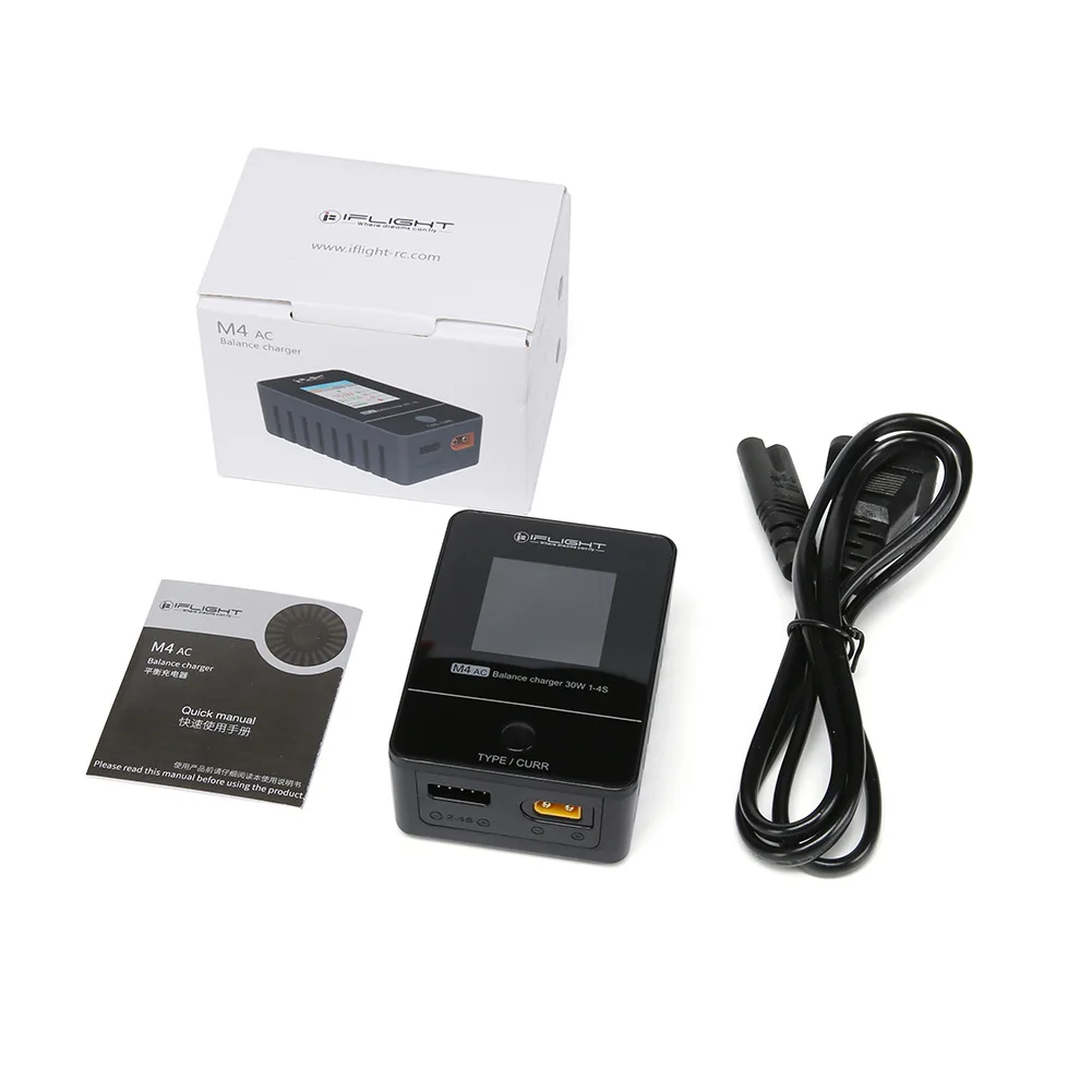 Écran LCD IPS du chargeur ISDT Nano montrant le courant et la tension de charge.