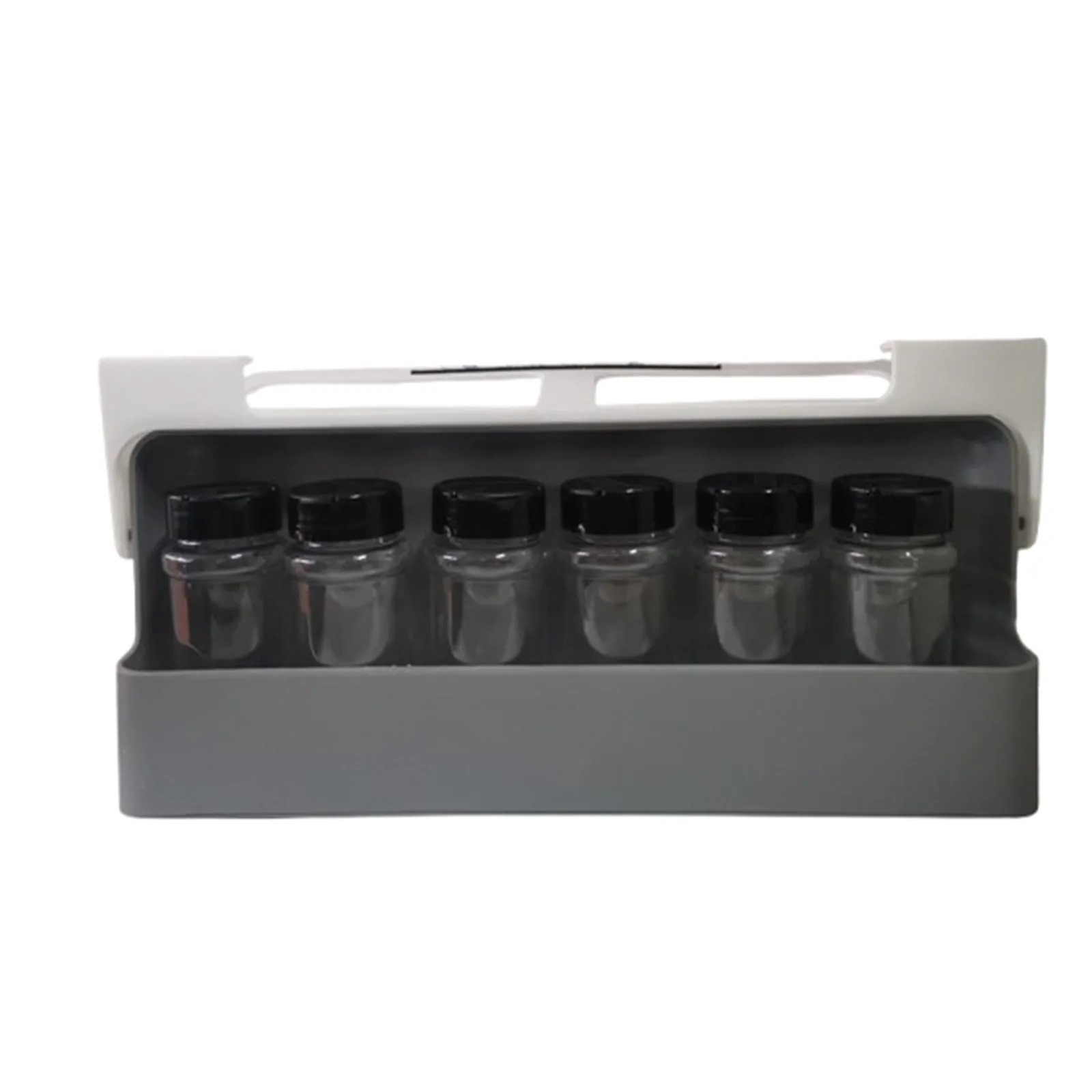 Seasoning Box Wall-mounted Punch-free Adjustable Seasoning Box Multi-function Seasoning Jar Combination Set Storage MSG Jar 2
