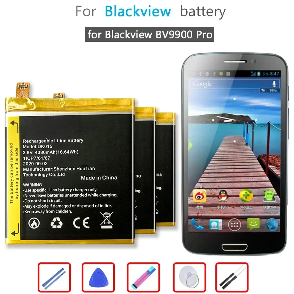 Batteria Del Telefono Cellulare Da 4380Mah Per Blackview Bv9900 Pro Bv9900Pro Li-Ion Bateria Baterie Garanzia 2 Anni + Codice Traccia
