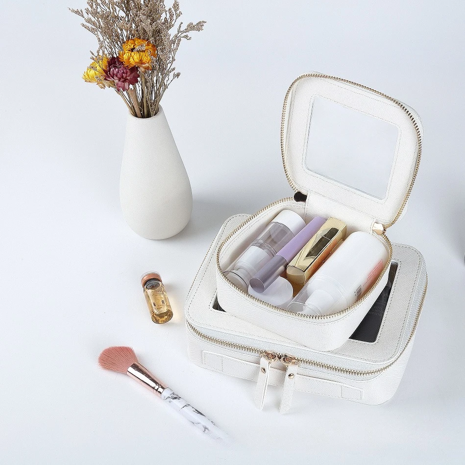 Description Picture 2 of itemTransparent Mini Makeup for Cute Clear Pouch Waterproof Travel Grooming and Makeup Bag Portable and Compact Makeup Storage Box
