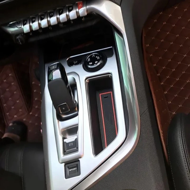 

Отделка передней панели коробки передач для салона автомобиля, Накладка для Peugeot 3008 4008 5008 GT 2017-2019, автомобильные аксессуары