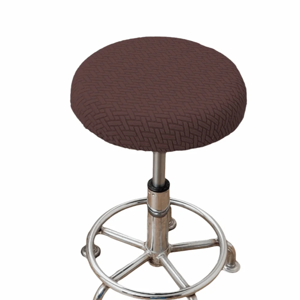 Stretchable Soft Round Stool Slipcover - Solid Color, Thickened & Washable
