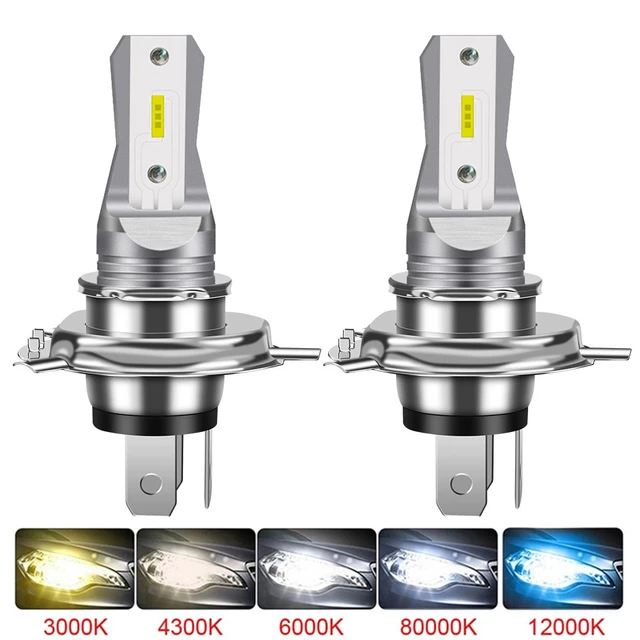 2pcs New H7 H4 Super Bright 100w Led Headlight Fog Drl Bulbs High/low Beam  6000k White H8 H9 H11 9005 9006 Lamps 24v 12v 4300k