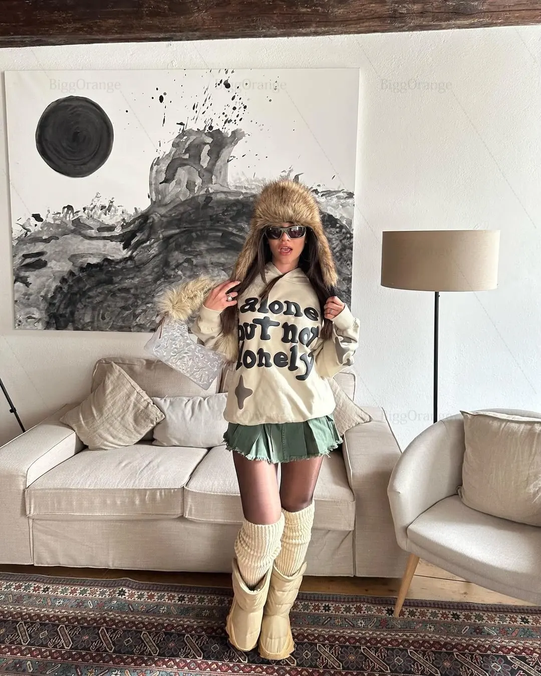 Рисунок 6 - Толстовка в стиле Харадзюку С надписью и буффами