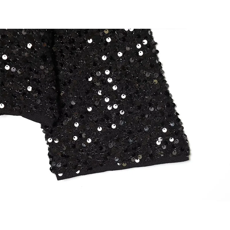 Spring Autumn Jacket New Fashion Sequin Elegant Coat Long Sleeve Jackets For Women Streetwear Chic Casual Outerwear ﻿