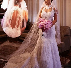 robe de mariee Arrival vestido de noiva Appliques Lace Custom made Mermaid bridal gown 2018 mother of the bride dresses