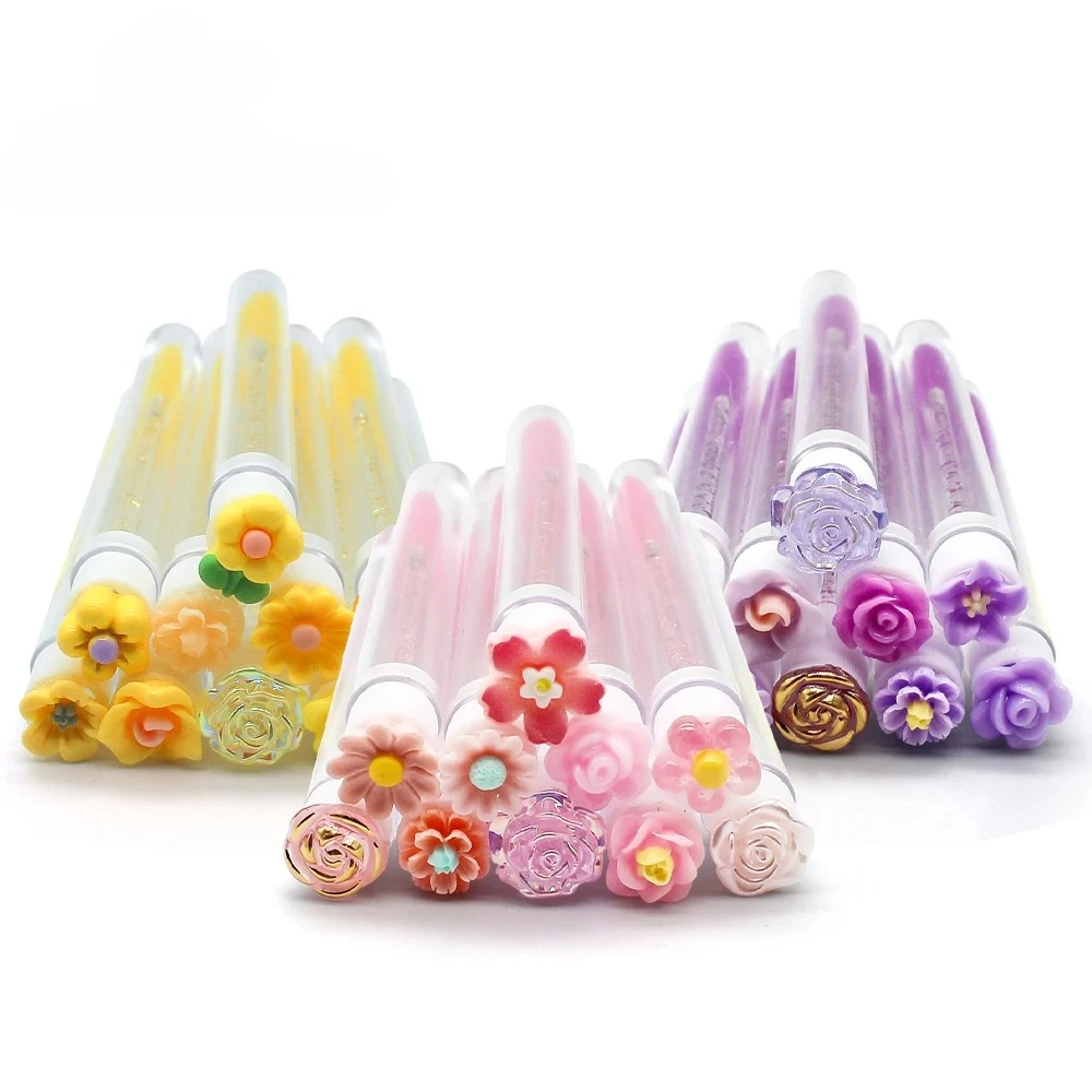 10PCS Reusable Eyelash Brush Tubes Eyebrow Brush Eyelash Wands Replaceable Dust-proof Cleaner Storage Tubes Makeup Tool