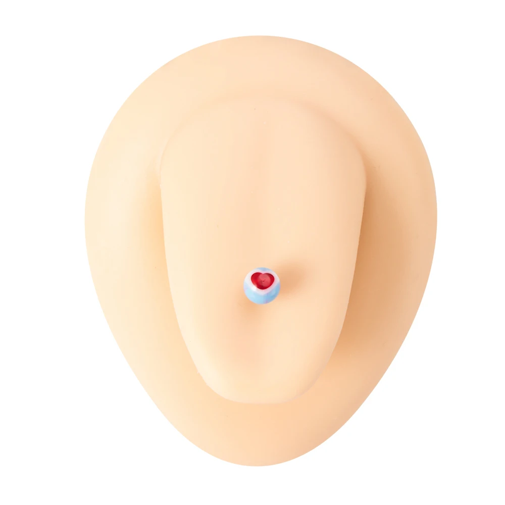 Wholesale Multi-Color Acrylic Ball Tongue and Nipple Retainer 14G Flexible Piercing Barbell