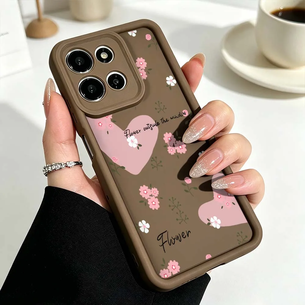 Pink Flower Petal Design Phone Case - Elegant Floral Protective Cover