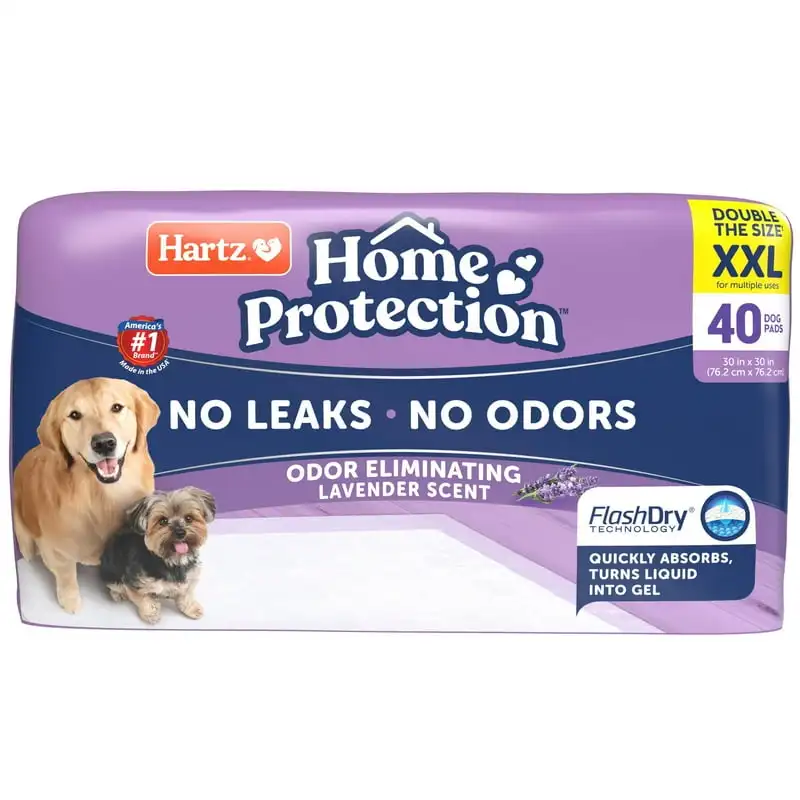 

Lavender Scent Odor-Eliminating Dog Pads, XXL, 30 in x 30 in, 40ct Aseo para gatos Pet scooper Cat grass Kitty litter box Dog br