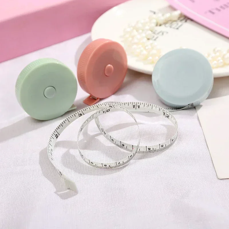 Tape Measure 2 Meter Soft Body Sewing Flexible Tailor Ruler Centimeter Inch Portable