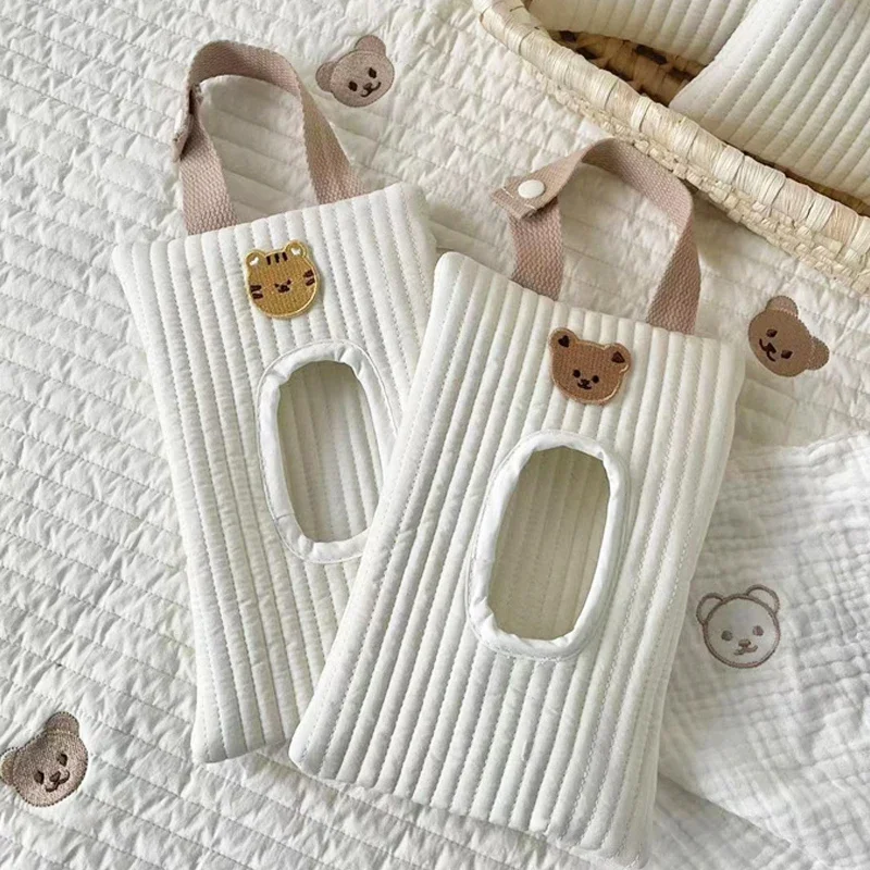 Wet Wipes Bag Portable Pram Extraction Flip Tissue Boxes Baby Stroller Accessories Hanging Bag for Cart