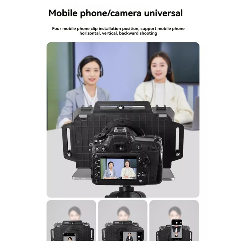 F8 유니버설 텔레프롬프터 (태블릿, 노트북, 스마트폰, 카메라용) 라이브 스트리밍 및 녹화용 대형 스크린-A23U