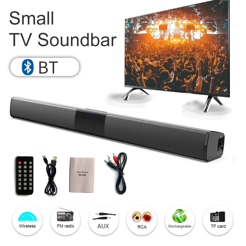 Wireless speaker Tv Stick Soundbar Speakers Home Theater Sound System Stereo Tf Fm Radio