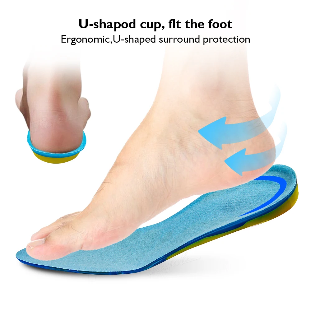 Silicone Gel Soft Sport Shoe Insole Non-Slip Massaging Insoles Orthopedic  Foot Care For Feet Shoes Sole Shock Absorption Pad New