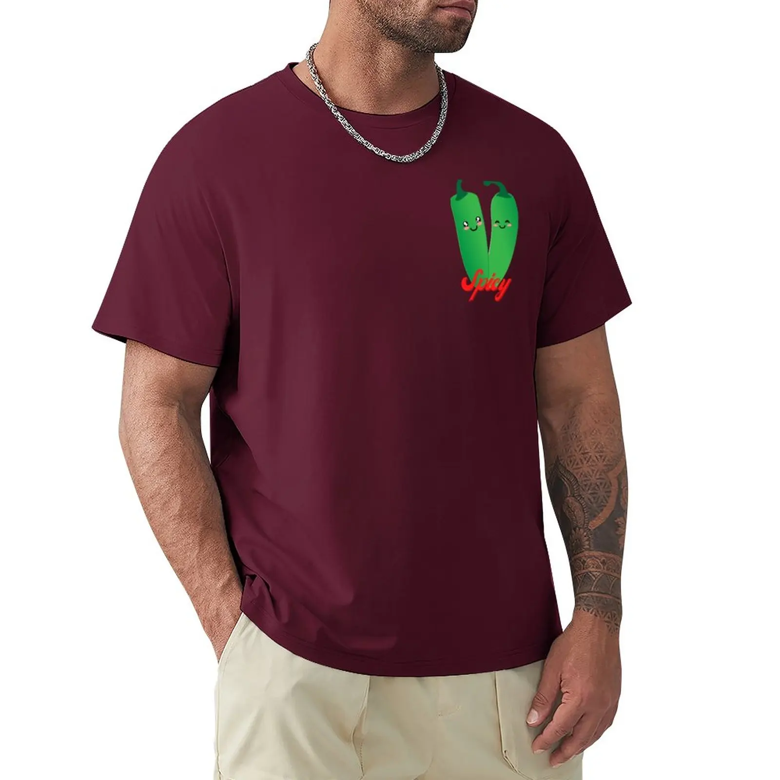 

Spicy Peppers T-Shirt summer top summer tops mens t shirts