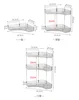 Corner Rack For Bathroom Vertical Washstand Large Capacity 3-layer Skincare Organizer  Perfume And Fragrance Shelt 3