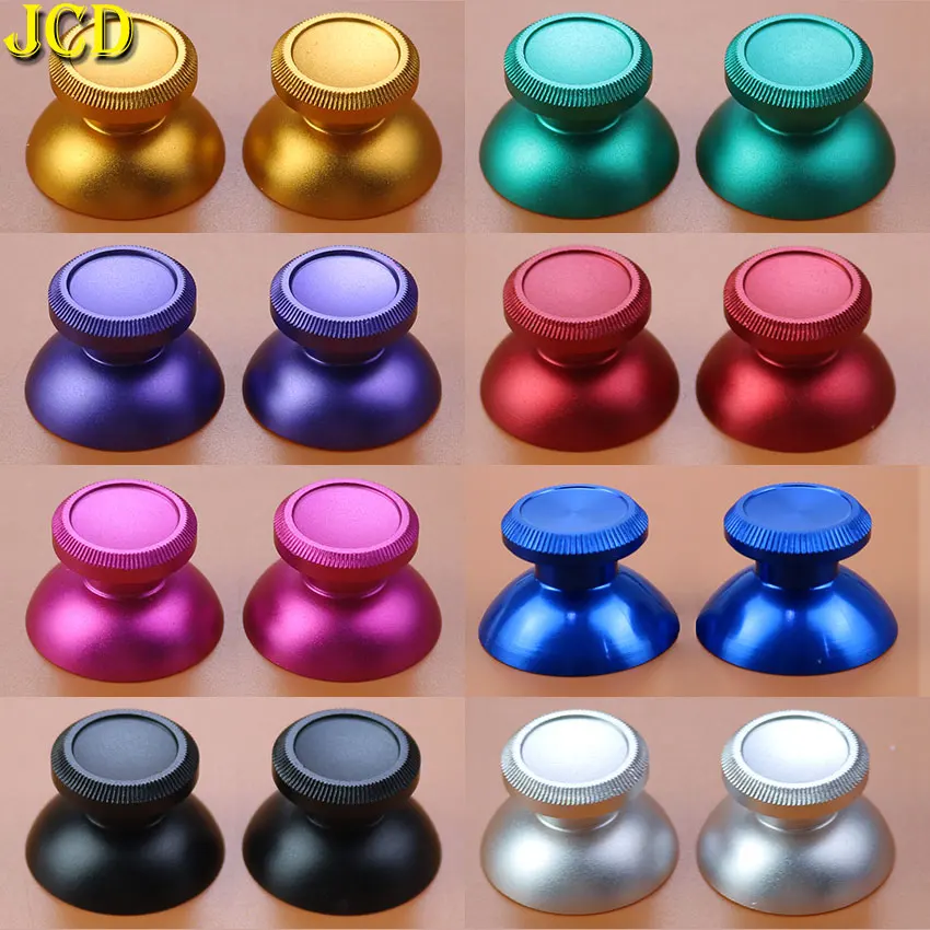 

JCD 2PCS Metal Analog Joystick Thumb Stick Grip Cap For PS4 Pro PS3 Xbox One Slim Series X S Controller Accessories