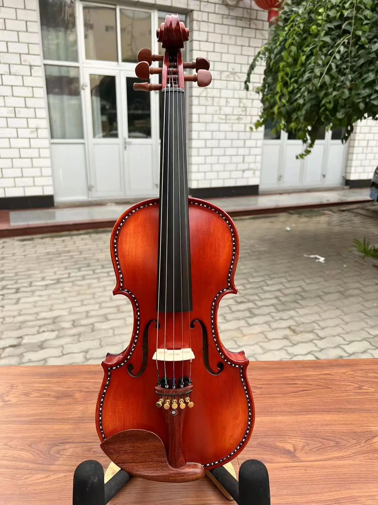 SONG 5 String Mastr Viola 15".Spurce top,Flamed Maple Back, inlay shell