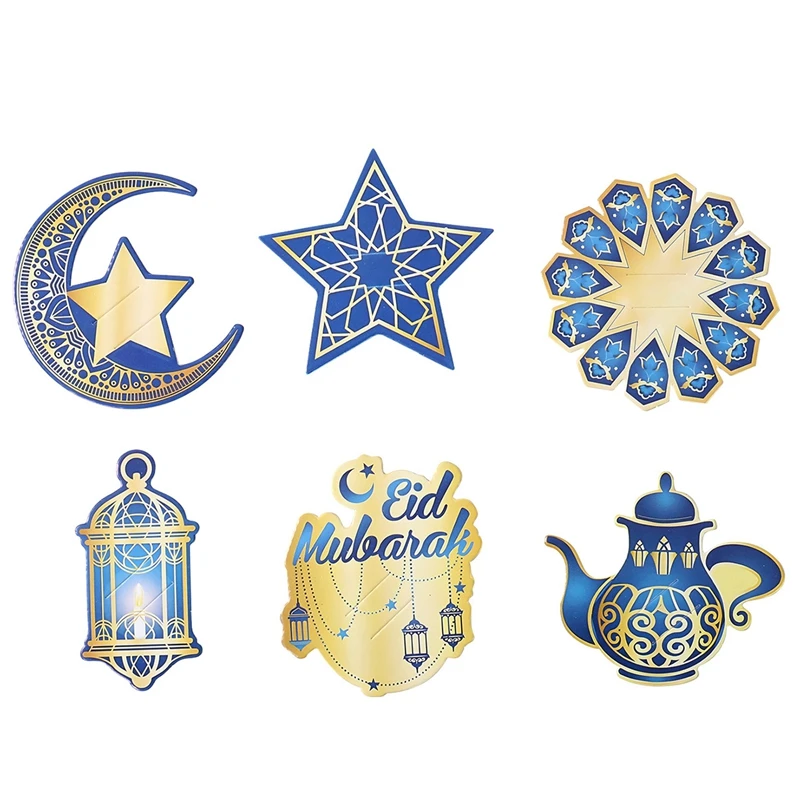 Eid Mubarak 48 Stück Lutscherkarten Ramadan Kareem Dekor für Zuhause 2025 Islamische muslimische Partyzubehör Eid Al Adha Tischdekoration – Detail 6