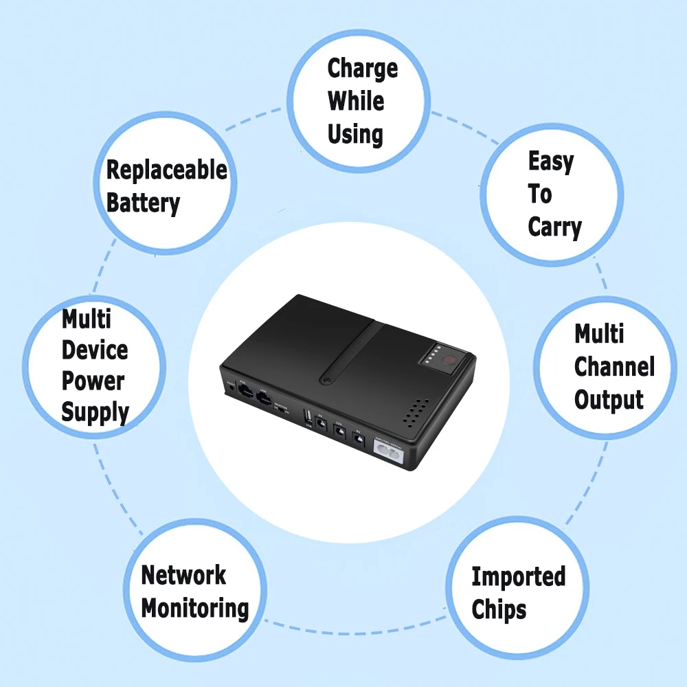 No Battery DC UPS 18W Router 5V9V12V Optical Modem Monitor Phone Backup Uninterruptible Power Supply Portable Mini UPS EU Plug uninterruptible power supply,portable ups,mini ups