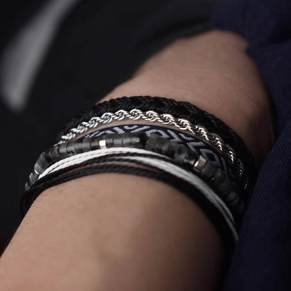 Designer Original Stacked Strap Multi-Layer Bracelet Columbia Ethnic Vintage Style