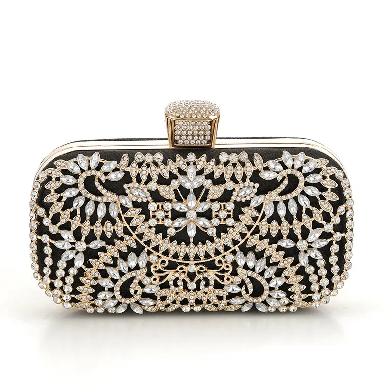 Sac de Soirée pour Femmes Pochette Portefeuilles Strass Perles Élégant Sac à Main Pochette Mariage pour Événements Cocktail Fête Vacances Mariage