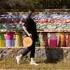 Outdoor Height and Width Retractable Stool with 1000lb Portable Foldable Camping Fishing Trekking Barbecue Stool 4
