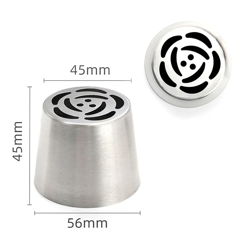 1PCS Stainless Steel Russian Tulip Icing Piping Nozzles Pastry Decorating Tips Cake Cupcake Decorator Rose