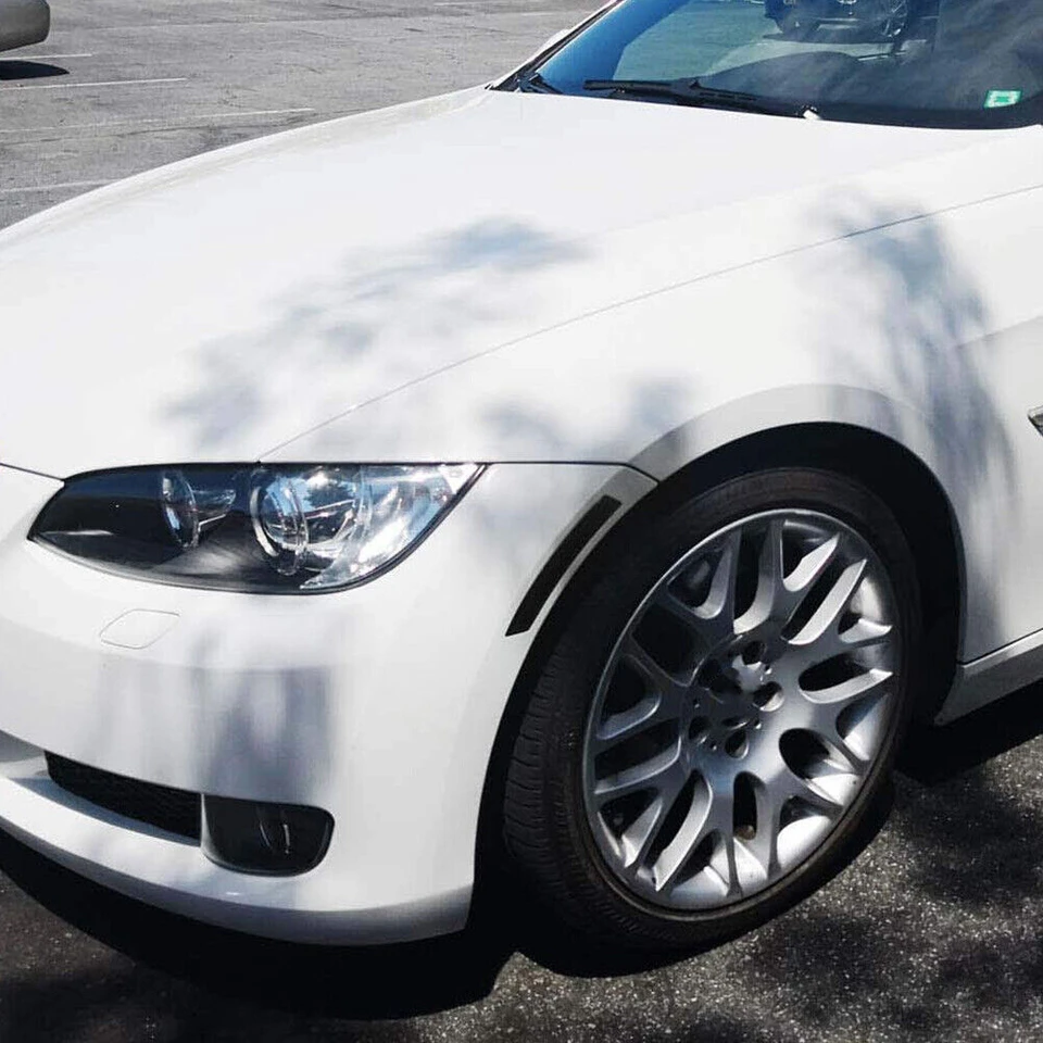 IJDMTOY White/Clear Front Bumper Side Markers For 2007-2012 BMW E92/E93 3 Series Coupe - Replace Amber Reflectors, ABS/PMMA Construction, UV Protected
