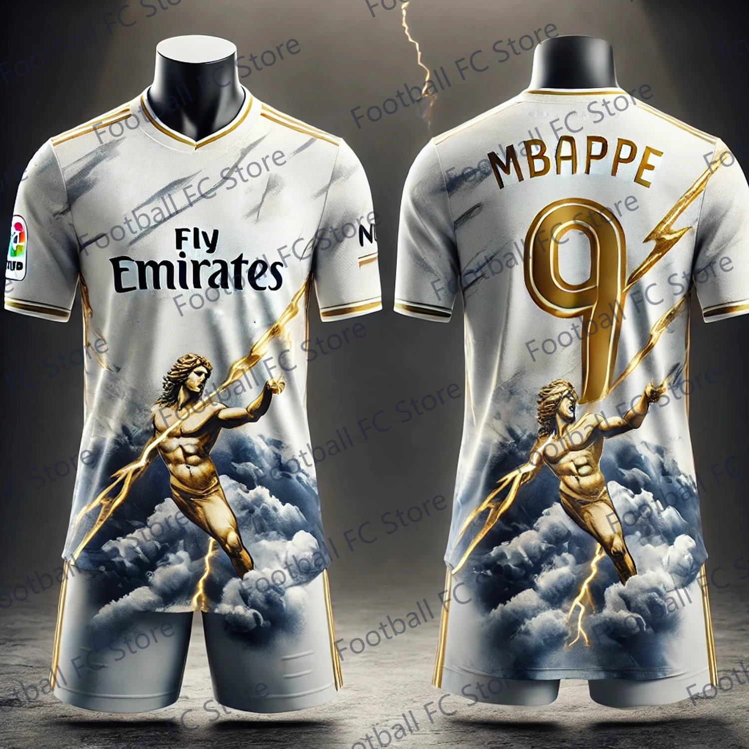 New 24-25 Summer Tee Jersey The Bernabeu Stadium CHATGPT Intelligent Design Edition Special Mbappe 9 Soccer Jersey Oversized Tee 5