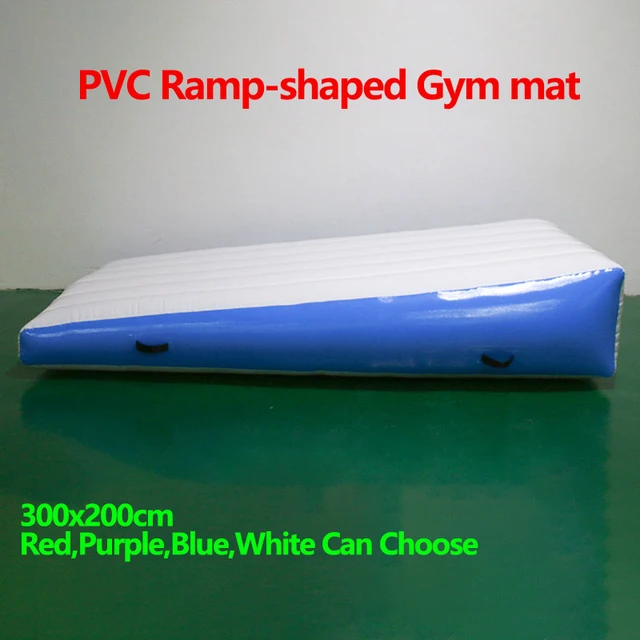 Inflatable PVC Ramp Pad 300x200cm Fitness Exercise Yoga Mat Taekwondo Tumbling Highly Elastic Thicken Brushed Fabric Gym Mat