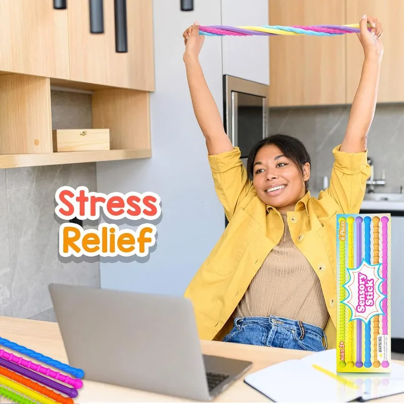 Sensory Sticks Textured Calming Toys for Anxiety Relief and Relaxation