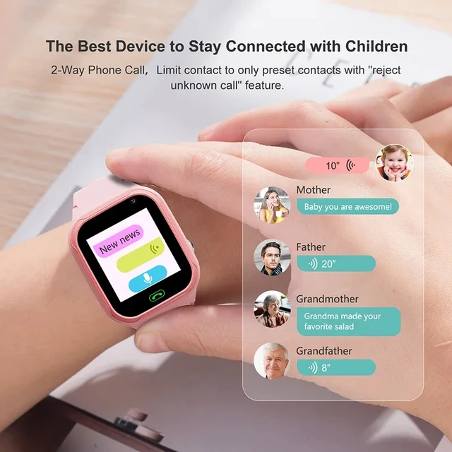 Reloj inteligente 4G para niños con localizador GPS y cámara