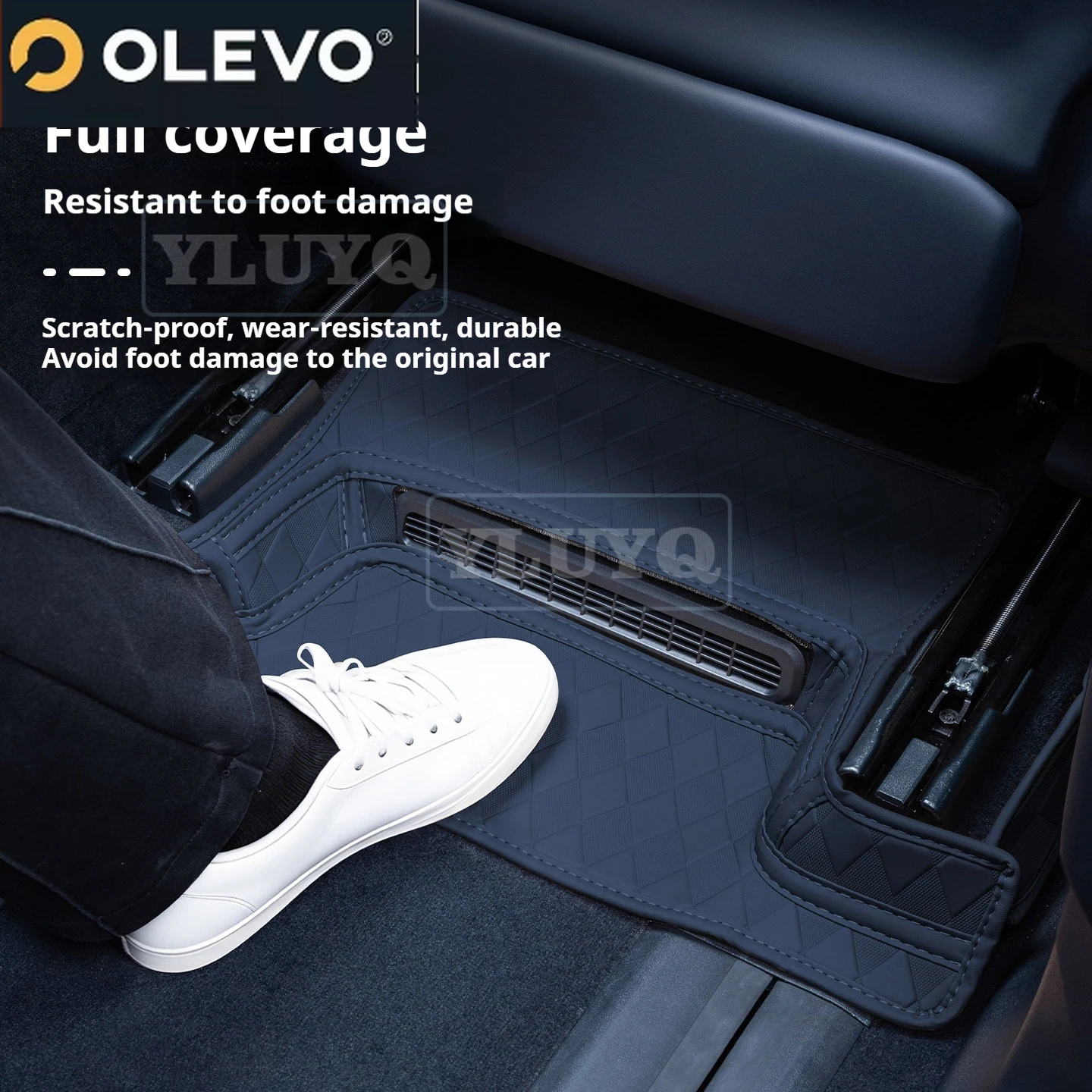 2026 지크르 9X 앞좌석 킥프루프 매트, 시트 아래 내마모성 보호 패드, 실내 개조 액세서리