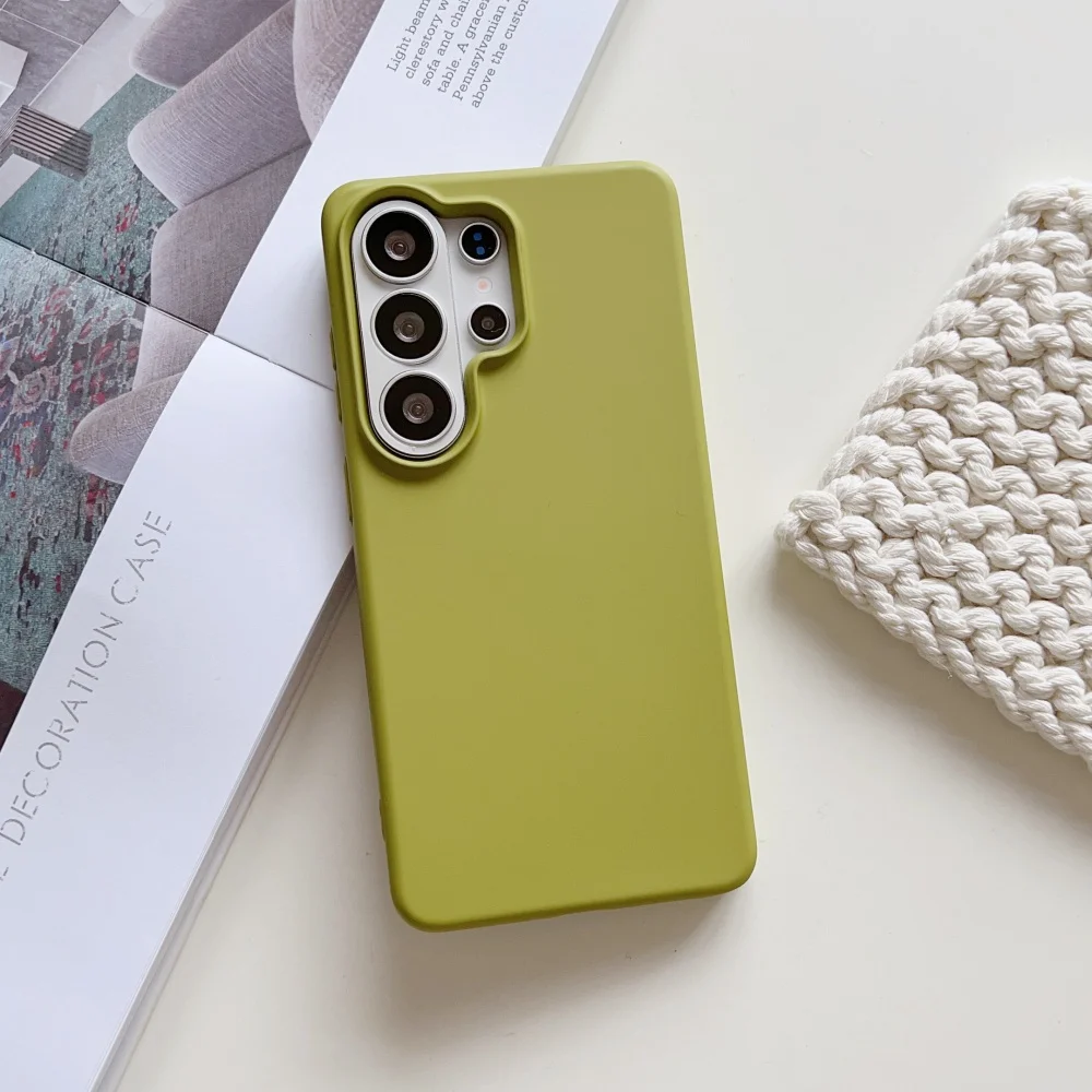 Matte Liquid Silicone Slim Shockproof Case - Candy Solid Color Cover