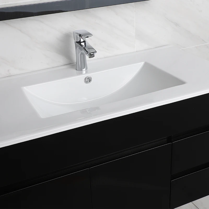 Factory Modern Stainless Steel Small Storage Bathroom Cabinet Black T-5005