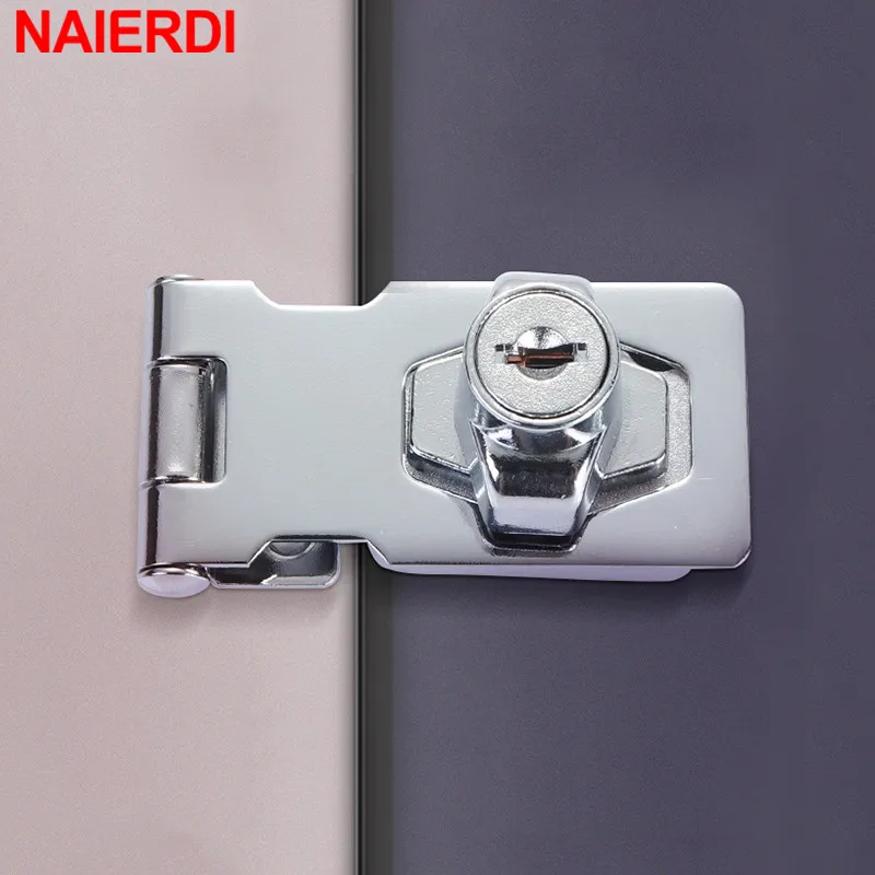 

NAIERDI Zinc Alloy Punch-free With Lock 2.5-4 inch Drawer Locks Letter Box Locker Cabinet Lock Office Security Combination Lock