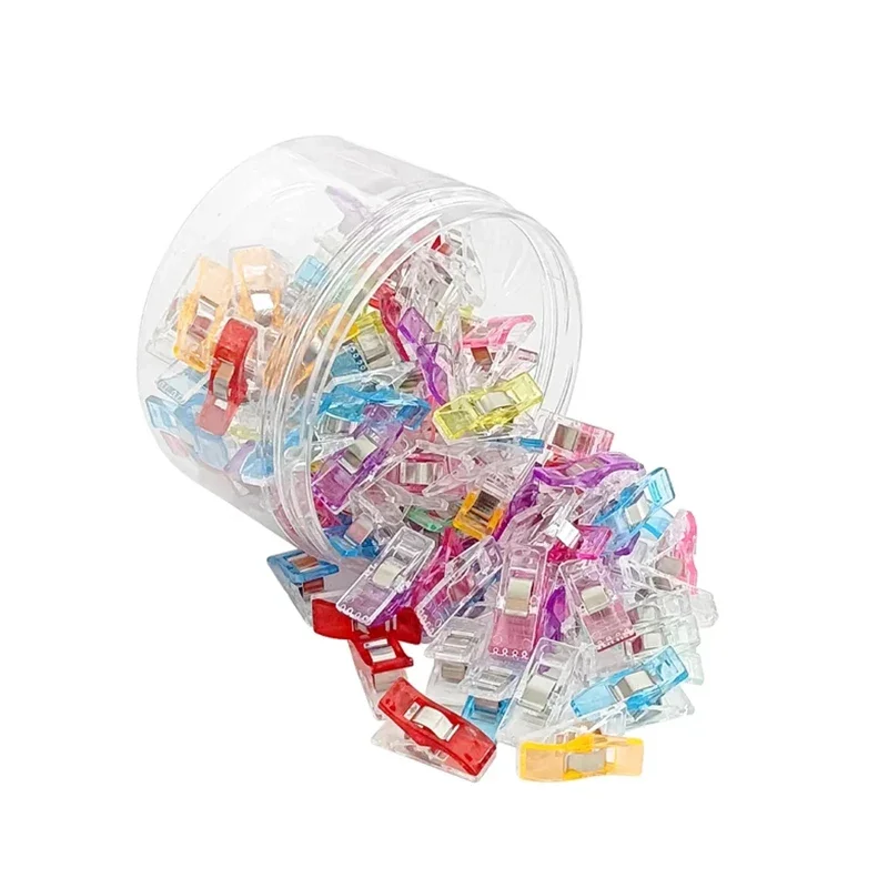 Sewing Clips Plastic Clamps Safety Clips Crocheting Knitting Quilting DIY Crafting Assorted Colors Binding Clip 20/50/100PCs sewing clips plastic clips